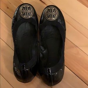 Women’s sz 9 Tory Burch Black Ballet Flats